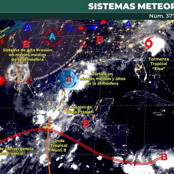 Pronóstico del clima para hoy jueves 8 de julio en Quintana Roo.