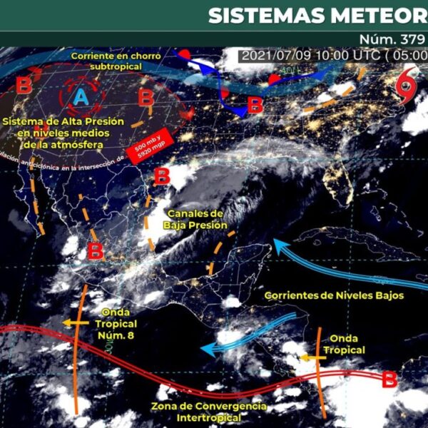 Pronóstico del clima para hoy 9 de julio en Quintana Roo.