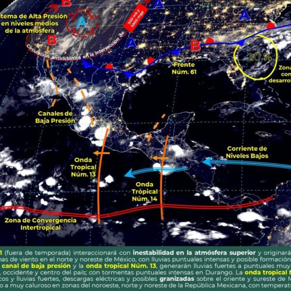 Quintana Roo: Pronóstico del clima para hoy miércoles 21 de julio.