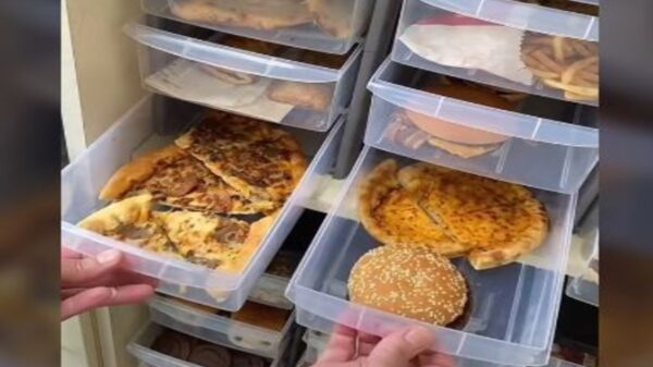 Un video relacionado a la comida rápida debido a que muestra cómo a pesar de tener varios años guardada sigue intacta