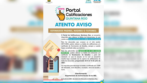 Concluye curso escolar 2020 - 2021 en Quintana Roo