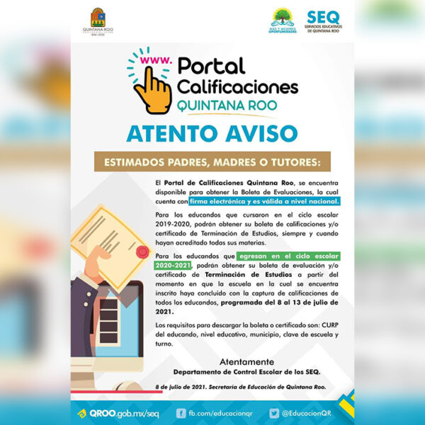 Concluye curso escolar 2020 - 2021 en Quintana Roo