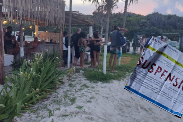 Tulum: Clausuran fiesta clandestina en Caleta Tankah.