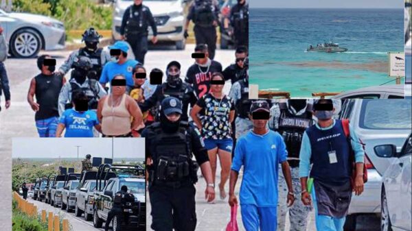 Decomisan armas y drogas en playas de Cancún tras operativo conjunto