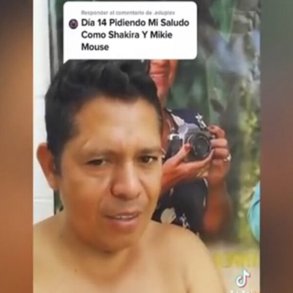 En TikTok el usuario Juan Carlos Domínguez, gana popularidad al cantar igual que Shakira