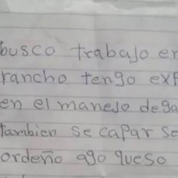 Ángel Medina, hizo su currículum a mano al no tener dinero para imprimirlo y obtuvo 30 ofertas de trabajo