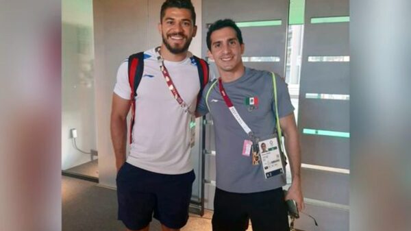 Henry Martin y Rommel Pacheco representando Yucatán en los Juegos Olímpicos Tokio 2020