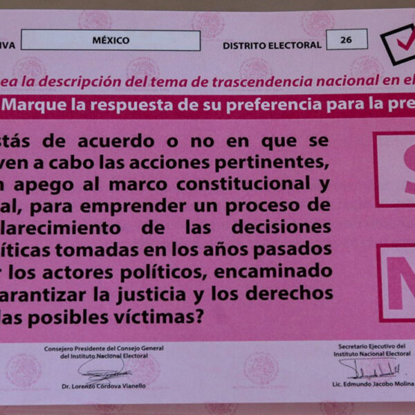 INE dio inicio al proceso de consulta popular sobre expresidentes