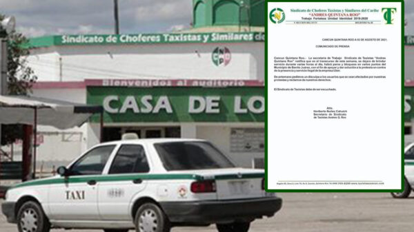 Sindicato de Taxistas anuncia paro escalonado de servicio, minutos después se arrepiente