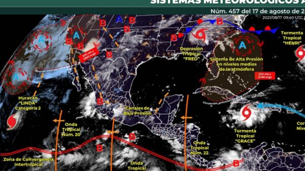 Pronóstico del clima en Quintana Roo para hoy martes 17 de agosto.