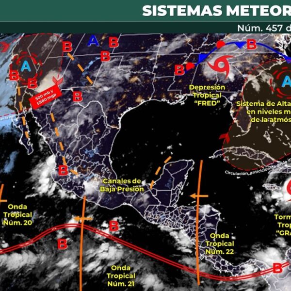 Pronóstico del clima en Quintana Roo para hoy martes 17 de agosto.