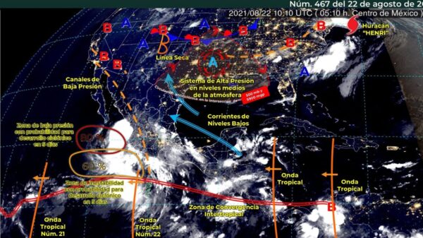 Pronóstico del clima para hoy domingo 22 de agosto en Quintana Roo.
