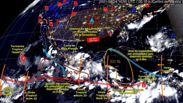 Pronóstico del clima para hoy martes 24 de agosto en Quintana Roo.