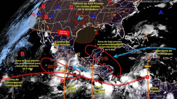Pronóstico del clima para hoy miércoles 25 de agosto en Quintana Roo.