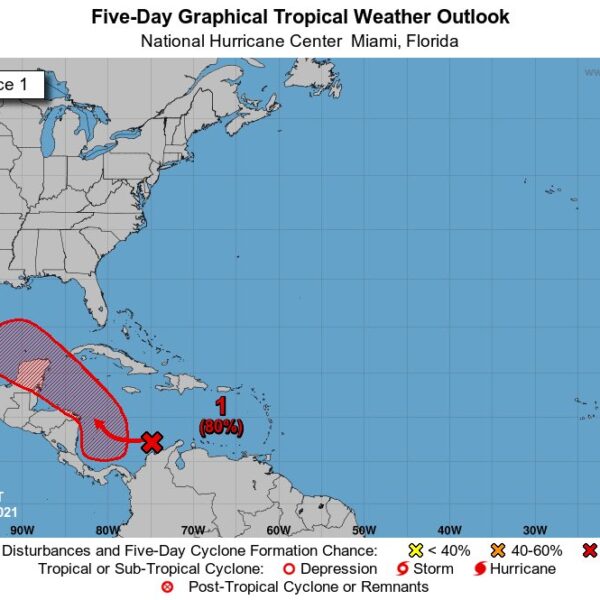 Clima: Nueva amenazan de ciclón tropical en el Caribe.