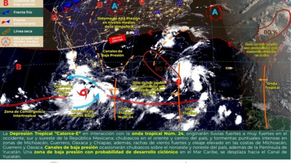 Pronóstico del clima para hoy jueves 26 de agosto en Quintana Roo.
