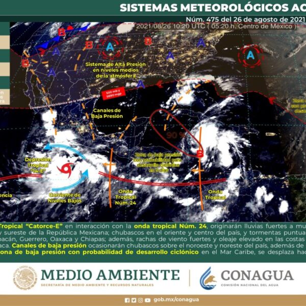 Pronóstico del clima para hoy jueves 26 de agosto en Quintana Roo.