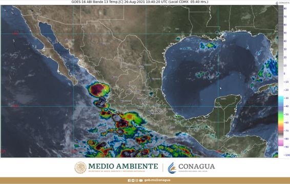 Pronóstico del clima para hoy jueves 26 de agosto en Quintana Roo; se prevé cielo medio nublado con intervalos de chubascos por la tarde.