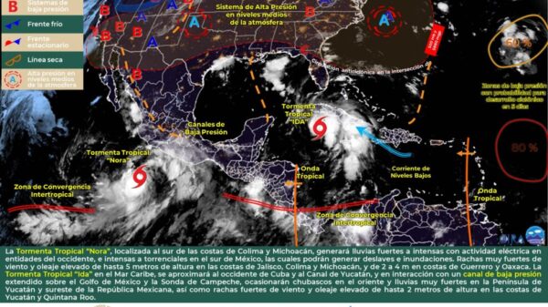 Pronóstico del clima para hoy viernes 27 de agosto en Quintana Roo.