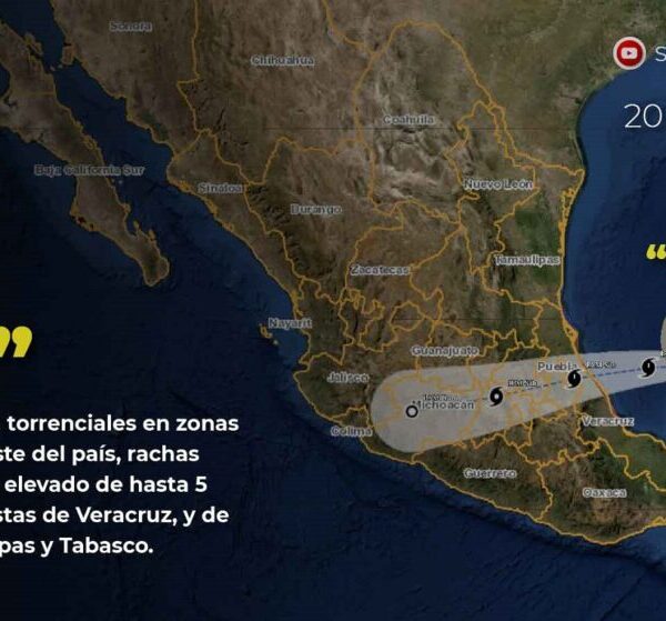 ‘Grace’ recobra fuerza como huracán en el Golfo de México.