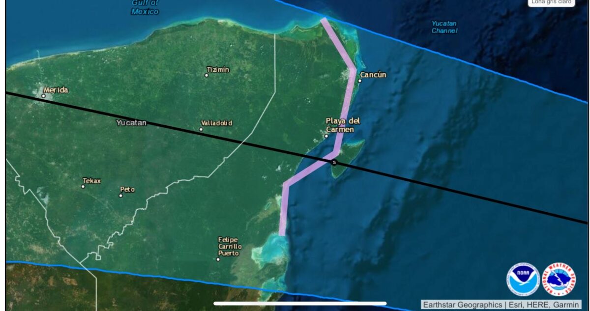 ‘Grace’ recobra fuerza y se convierte en tormenta; el meteoro impactaría por Puerto Aventuras en Playa del Carmen, la madrugada del jueves.