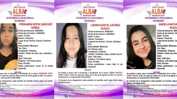 Buscan a 3 hermanas desaparecidas; habrían huido a casa de su abuela