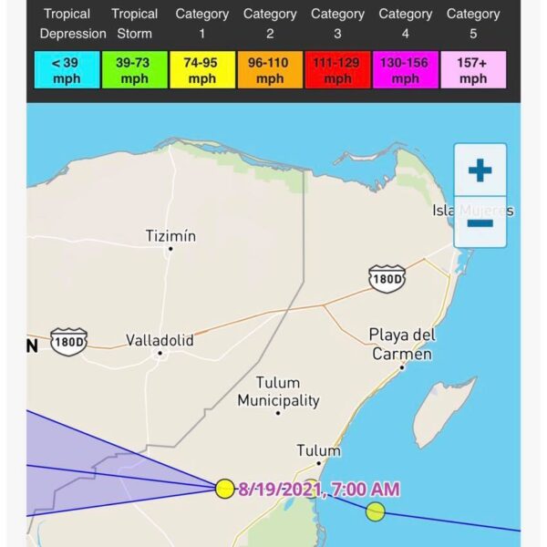 Grace continúa se perfila a Yucatán