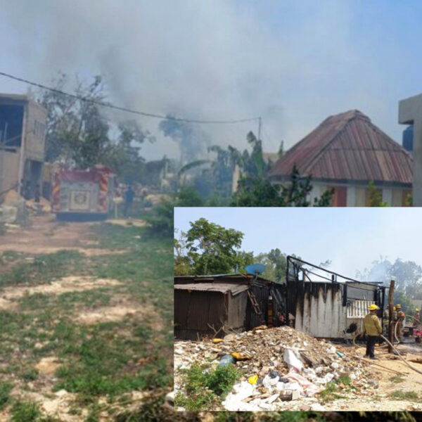 Incendio arrasa viviendas en invasión de Tulum