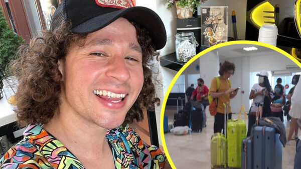 Luisito Comunica llega al Aeropuerto de Cancún y... ¡No había luz!