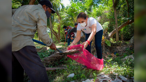 Ciudadanos y autoridades limpian el fraccionamiento Corales