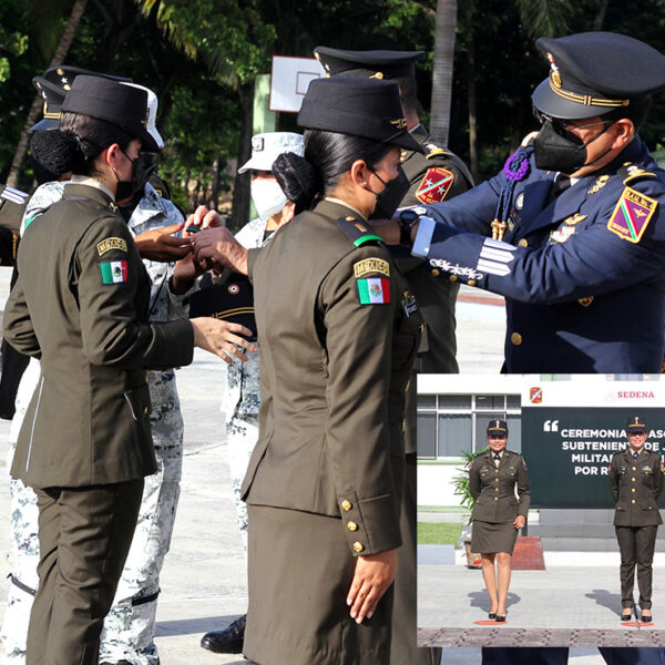 Mujeres, primeras militares ascendidas por concurso en Quintana Roo