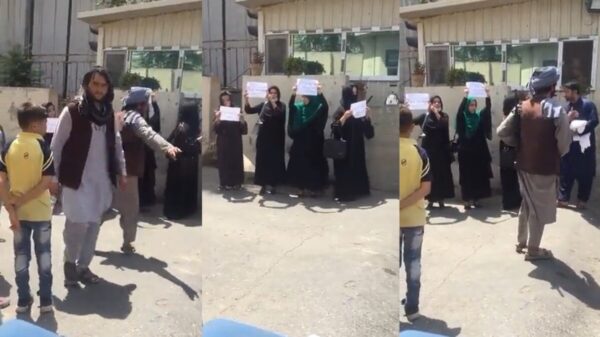 En un hecho inédito en Afganistán, que podría ser un indicativo de aperturismo talibán; cuatro valientes mujeres afganas protestaron ante los talibanes; exigen representación en el Gobierno e igualdad de derechos.