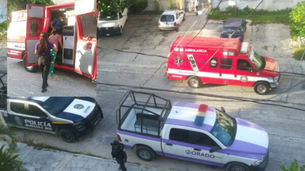 Cancún: Policías salvan a una joven de saltar de un edificio 