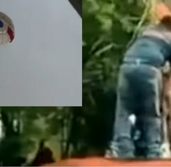 Terror en paracaídas, turista queda a la deriva tras reventar la cuerda