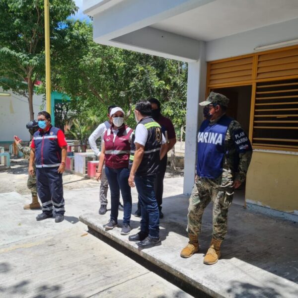 Huracán “Grace”: Supervisan autoridades refugios temporales en Cancún (VIDEO).