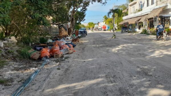 Lenta la recoja de basura en Holbox al haber solo un camión.