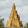 Un castillo de arena con más de 200 metros y casi 5,000 toneladas de peso fue construido en el extremo noreste de Dinamarca, el cual gana popularidad