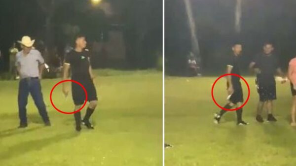 VIDEO: Arbitro saca pistola para evitar ser linchado