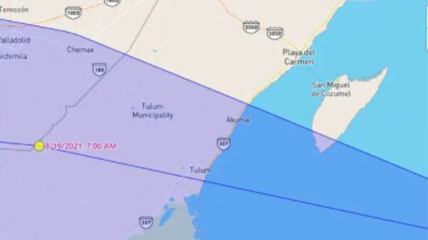 Huracán "Grace" entraría por el sur de Tulum
