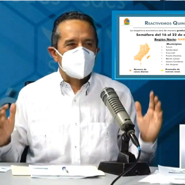 Nada cambia en Quintana Roo, una semana mas en naranja