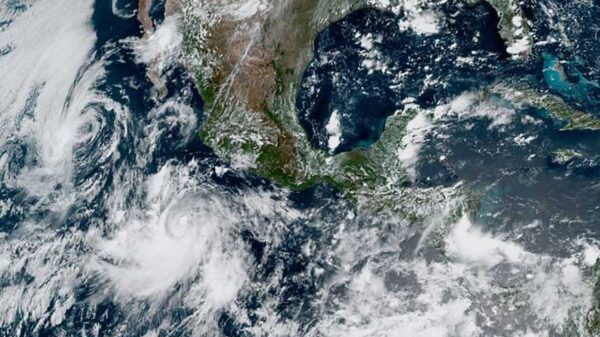Fred, Kevin y Linda: Trayectoria de las tormentas tropicales activas