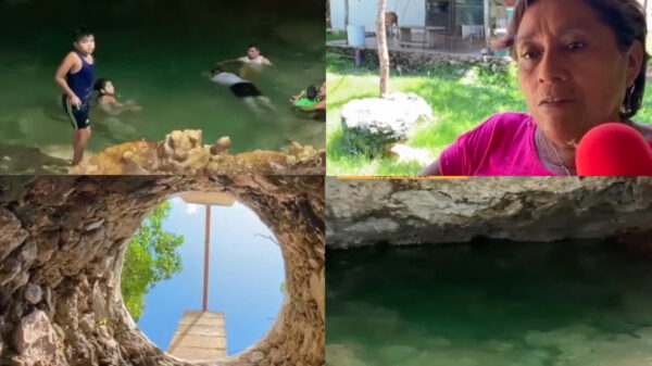 Familia de Yucatán encuentra cenote en el patio de su casa