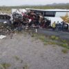 Choca autobús de pasajeros con tráiler; deja 16 muertos, en Sonora