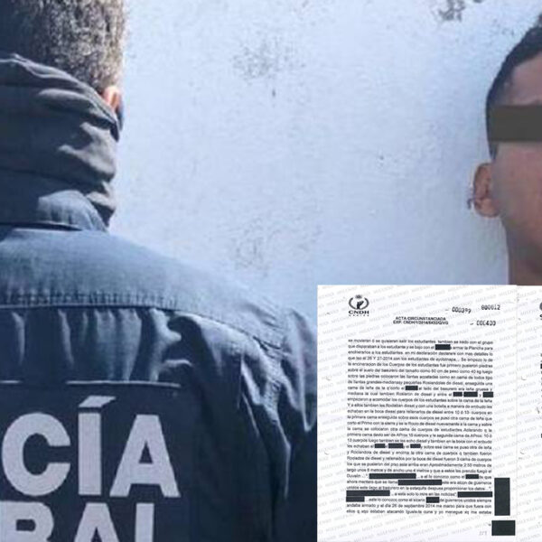 Acusado declara que los normalistas ‘murieron calcinados en un basurero’