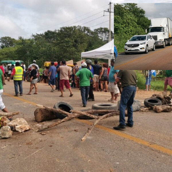 Empleados municipales de JMM endurecen bloqueo carretero