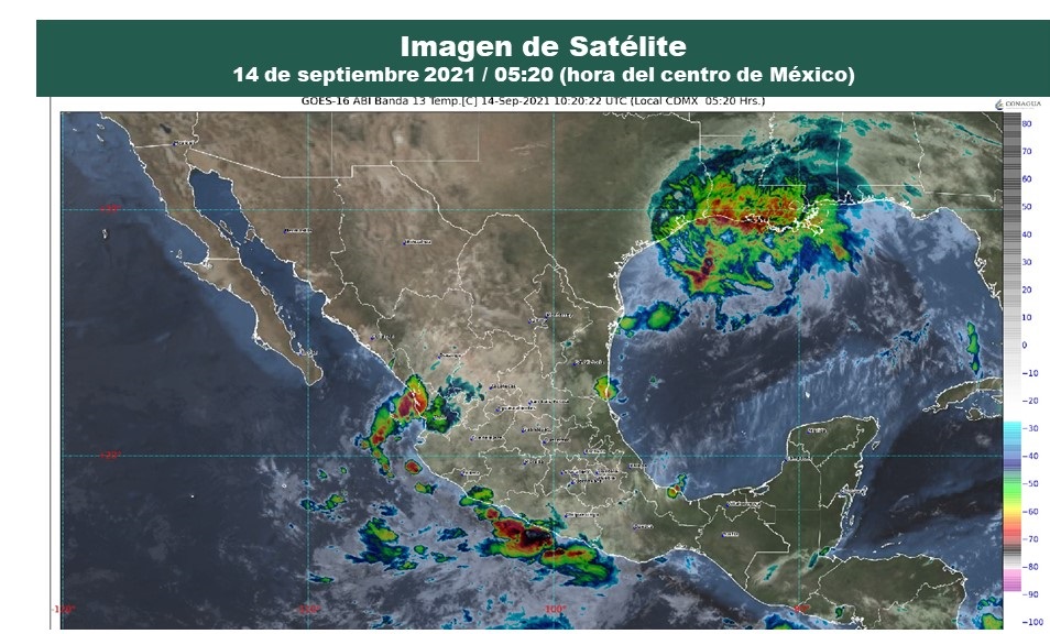 Pronóstico del clima para hoy martes 14 de septiembre en Quintana Roo; cielo parcialmente nublado con posibilidades de lluvias aisladas.