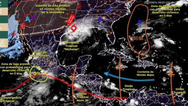 Pronóstico del clima para hoy martes 14 de septiembre en Quintana Roo.