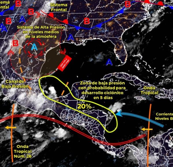 Pronóstico del clima para hoy jueves 2 de septiembre en Quintana Roo.