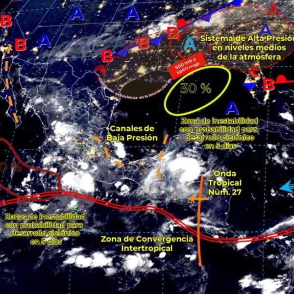 Clima: Pronostican lluvias fuertes hoy domingo en Quintana Roo.