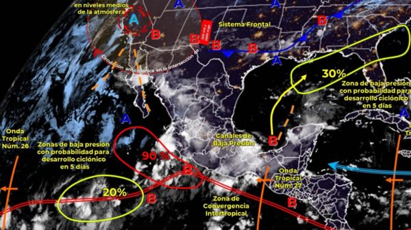 Clima: Se pronostican lluvias fuertes para hoy en Quintana Roo.